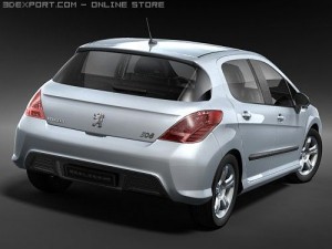 Peugeot 308 midpoly Modèle 3D