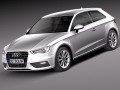 Audi A3 2013 Modello 3D
