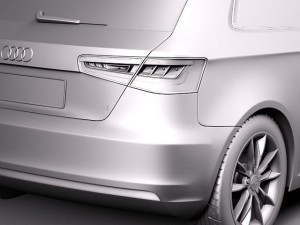 Audi A3 2013 3D Model