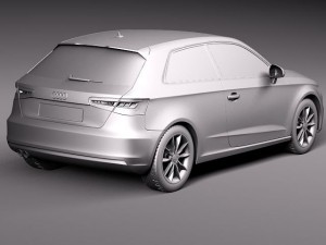 Audi A3 2013 3D Model