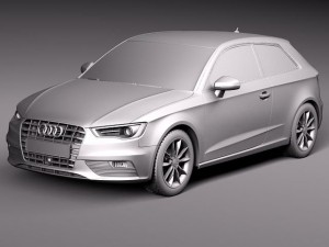 Audi A3 2013 3D Model