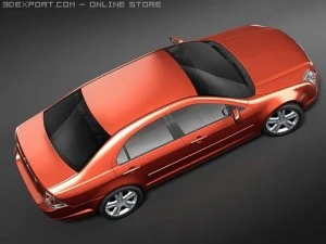 Fusione USA midpoly Modello 3D