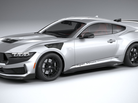 Hennessey Super Venom Mustang Dark Horse 2025 Model 3D