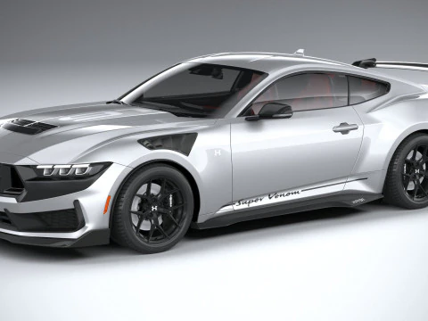 Хеннесси Супер Веном Мустанг Темная Лошадь 2025 3D Модель