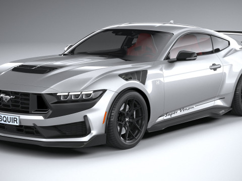 Hennessey Super Venom Mustang Dark Horse 2025 3D 모델