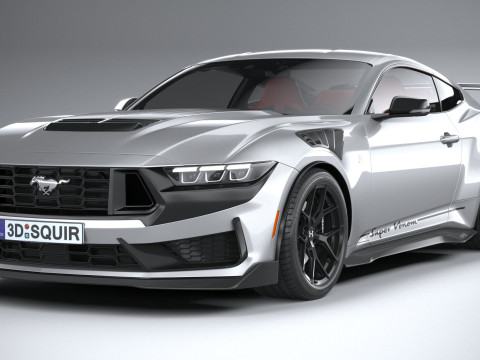 Hennessey Super Venom Mustang Dark Horse 2025 3D 모델