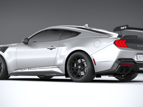 Hennessey Super Venom Mustang Dark Horse 2025 3D 모델