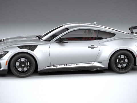 Hennessey Super Venom Mustang Dark Horse 2025 3D 모델