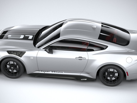Hennessey Super Venom Mustang Dark Horse 2025 3D 모델