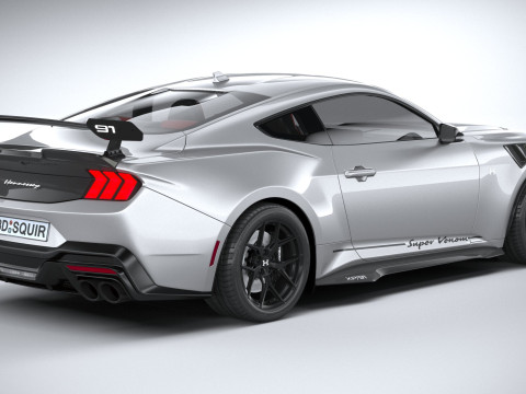 Hennessey Super Venom Mustang Dark Horse 2025 3D 모델
