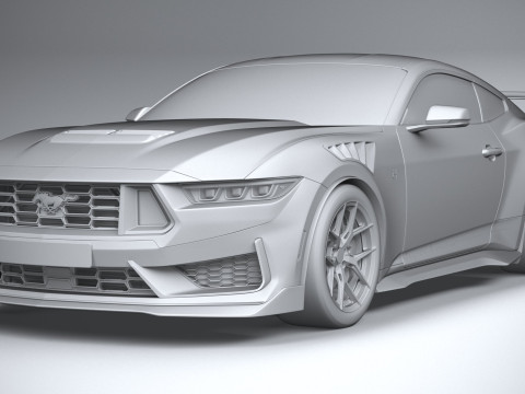Hennessey Super Venom Mustang Dark Horse 2025 3D 모델
