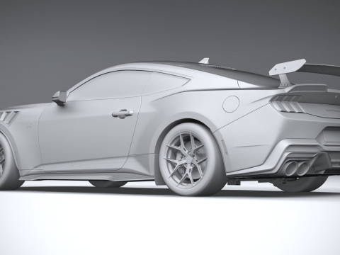 Hennessey Super Venom Mustang Dark Horse 2025 3D 모델