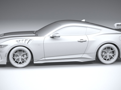 Hennessey Super Venom Mustang Dark Horse 2025 3D 모델