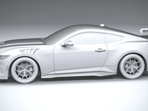 Hennessey 超级毒液野马黑马 2025 3D 模型