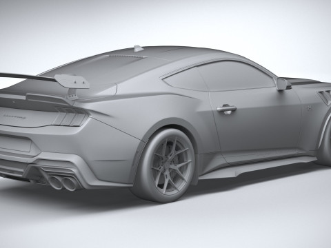 Hennessey Super Venom Mustang Dark Horse 2025 3D 모델