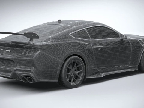 Hennessey 超级毒液野马黑马 2025 3D 模型