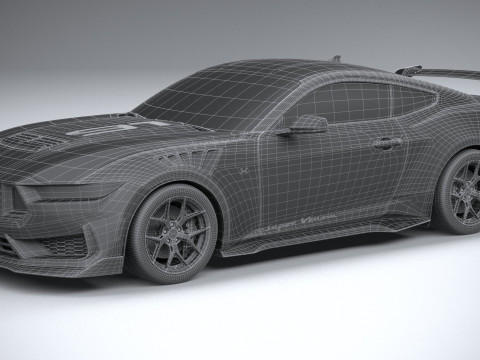 Hennessey Super Venom Mustang Dark Horse 2025 3D 모델