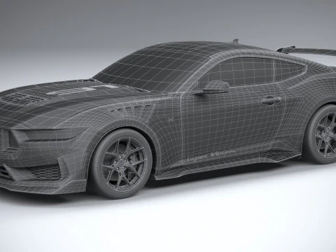 Hennessey 超级毒液野马黑马 2025 3D 模型