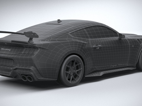 Hennessey Super Venom Mustang Dark Horse 2025 3D 모델