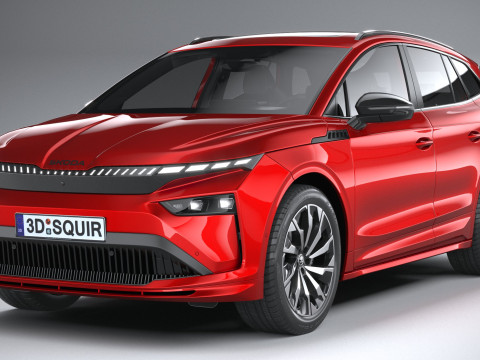 Skoda Enyaq with Interior 2025 3D 模型
