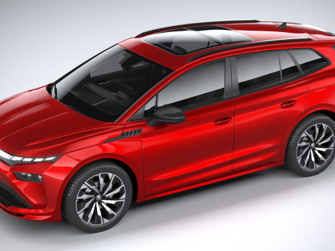Skoda Enyaq with Interior 2025 3D 模型