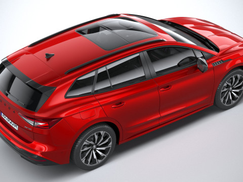 Skoda Enyaq with Interior 2025 3D 模型