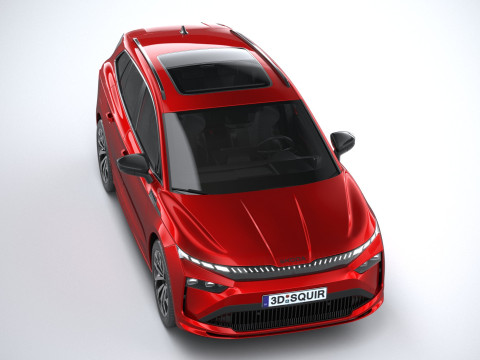 Skoda Enyaq with Interior 2025 3D 模型