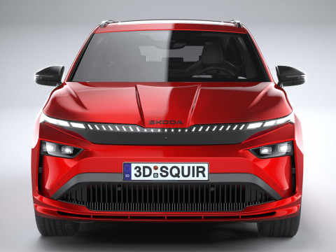 Skoda Enyaq with Interior 2025 3D 模型
