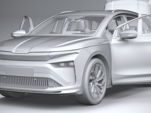 Skoda Enyaq with Interior 2025 3D 模型