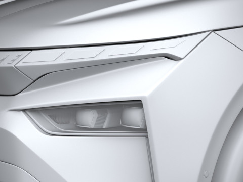 Skoda Enyaq with Interior 2025 3D 模型