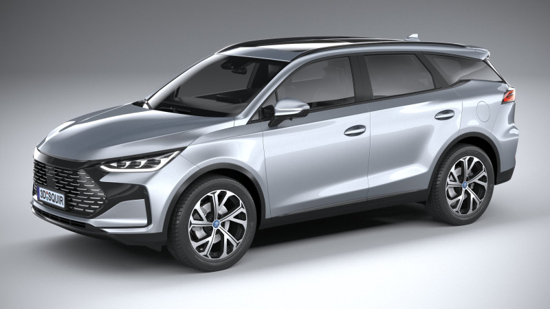 BYD Tang DM-i 2025 3D Model .c4d .max .obj .3ds .fbx .stl .blend