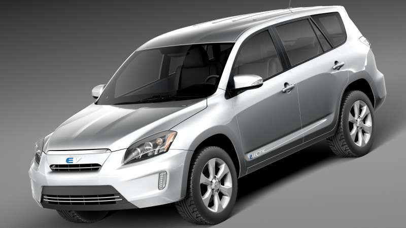 Toyota RAV4 EV 2013 3D Modell .c4d .max .obj .3ds .fbx .stl .blend