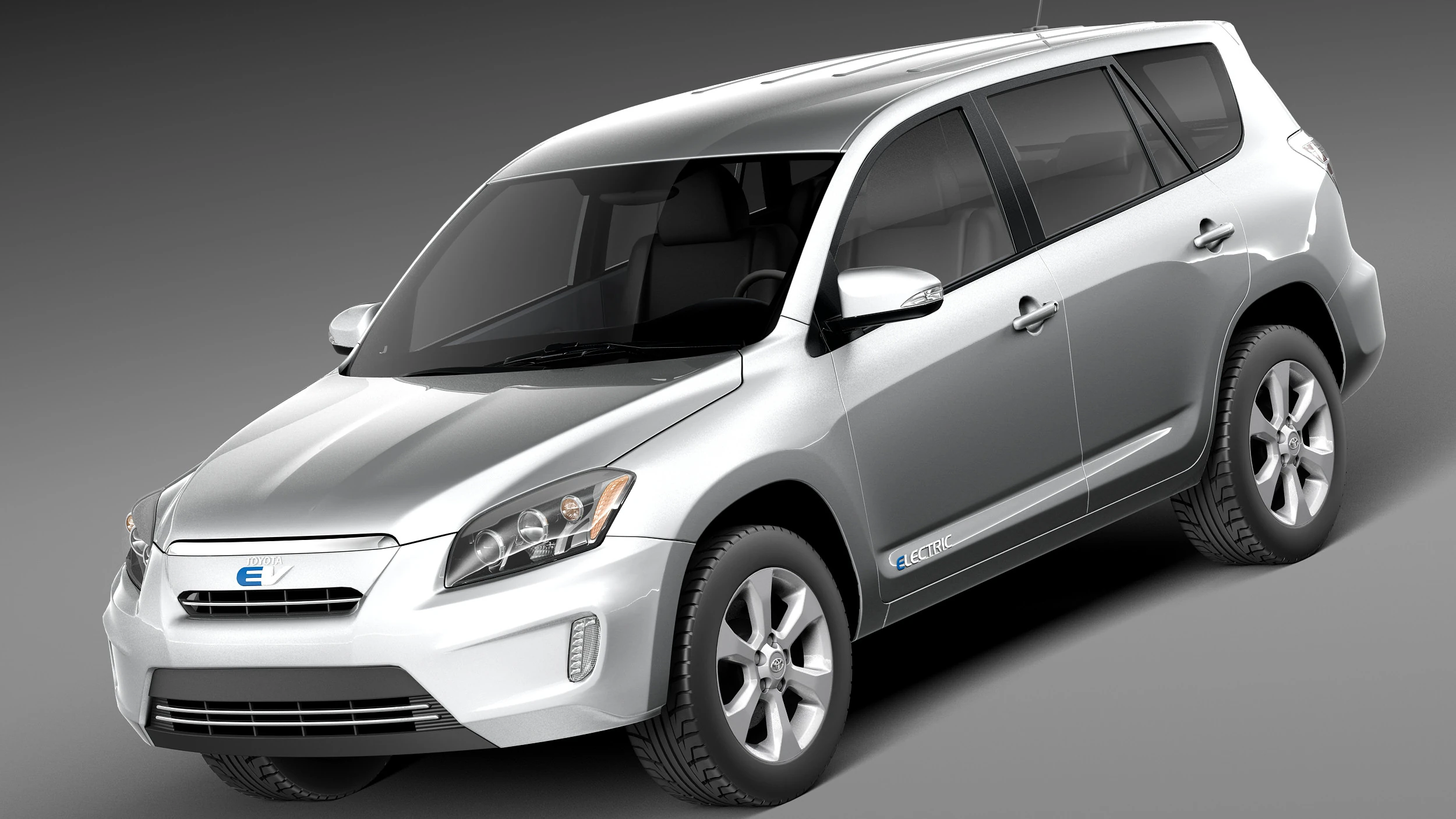 Toyota RAV4 EV 2013 3D Model .c4d .max .obj .3ds .fbx .stl .blend 