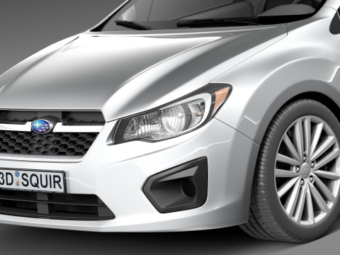 Subaru Impreza 5-door 2013 3D 模型