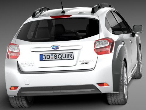 Subaru Impreza 5-door 2013 3D 模型