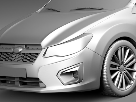 Subaru Impreza 5-door 2013 3D 模型