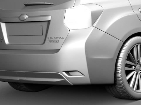 Subaru Impreza 5-door 2013 3D 模型