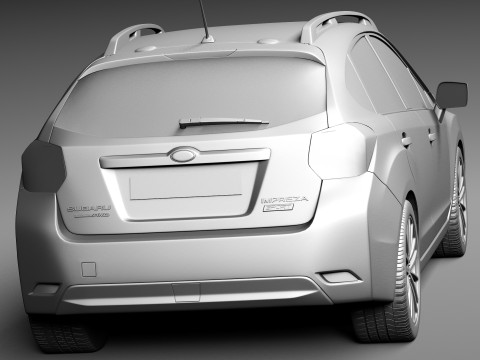 Subaru Impreza 5-door 2013 3D 模型