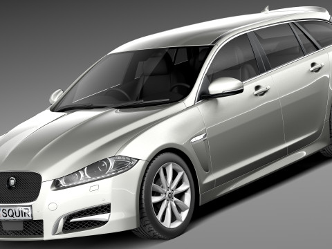 Jaguar XF Sportbrake 2013 3D Model
