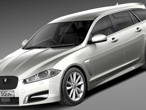 Jaguar XF Sportbrake 2013 Modelo 3D