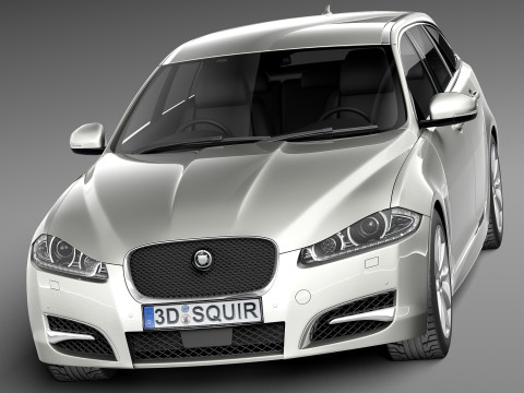 Jaguar XF Sportbrake 2013 3D Модель