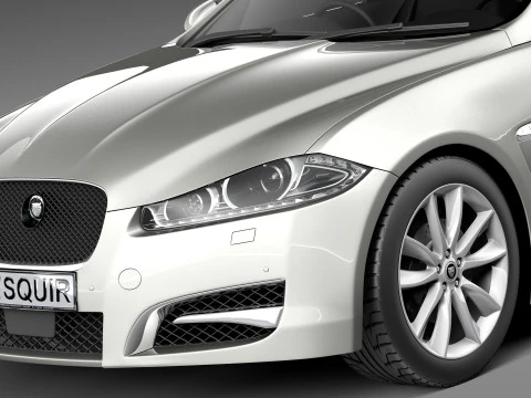 Jaguar XF Sportbrake 2013 3D Model