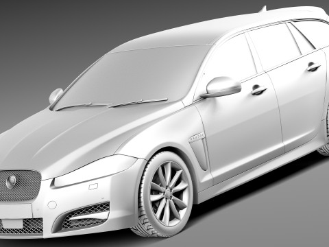 Jaguar XF Sportbrake 2013 3D Модель
