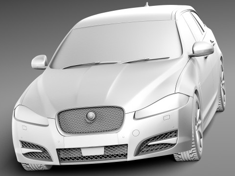 Jaguar XF Sportbrake 2013 3D Модель