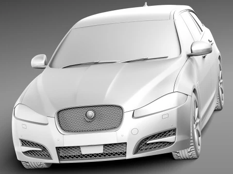 Jaguar XF Sportbrake 2013 3D Model
