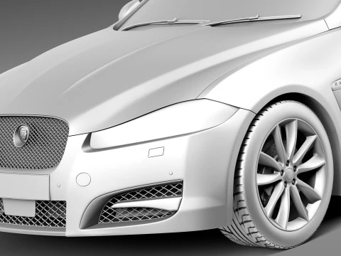 Jaguar XF Sportbrake 2013 3D Model