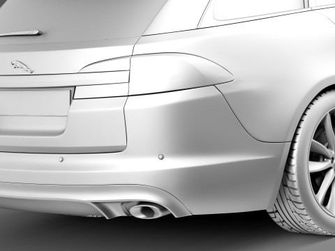 Jaguar XF Sportbrake 2013 3D Модель