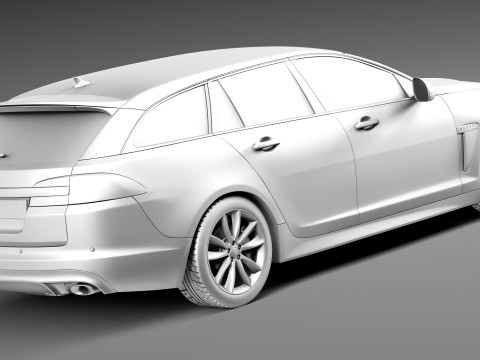 Jaguar XF Sportbrake 2013 3D Модель