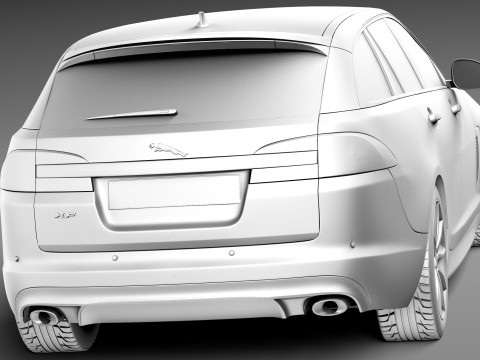 Jaguar XF Sportbrake 2013 3D Модель
