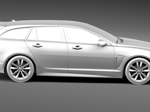 Jaguar XF Sportbrake 2013 3D Модель